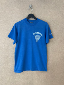 Vintage 1990s Detroit Pistons NBA Basketball T-Shirt - M