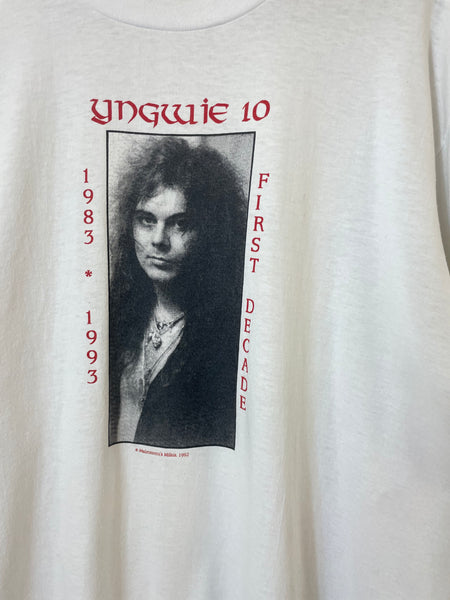 Vintage 1992 Yngwie Malmsteen Firts Decade T-Shirt - XL