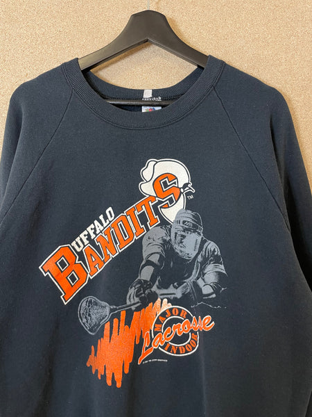 Vintage 1991 Buffalo Bandits Raglan Sweatshirt - L