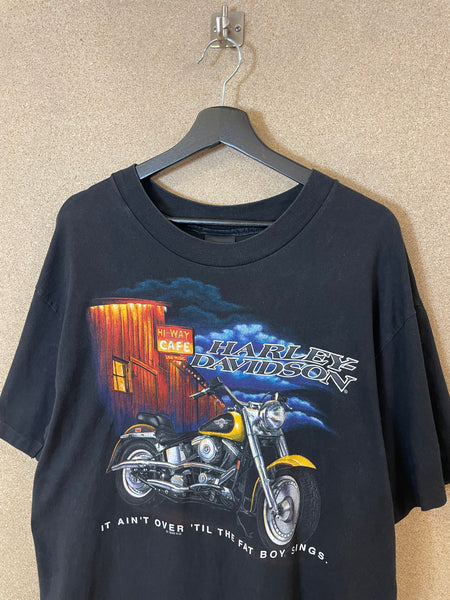 Vintage 1996 Harley-Davidson ”It aint Over until the fat boy sings” T-Shirt - L