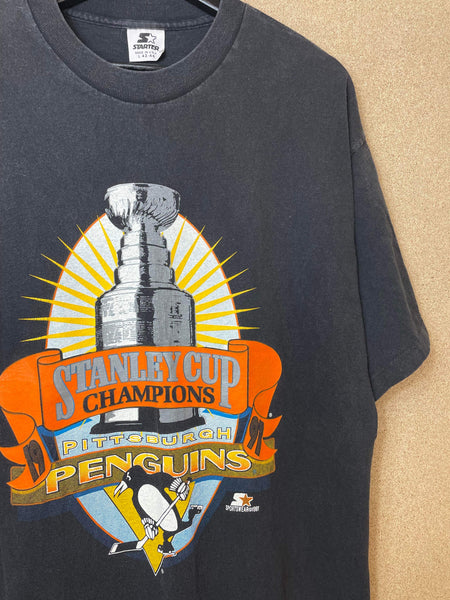 Vintage Pittsburgh Penguins Stanley Cup Champions 1991 - L