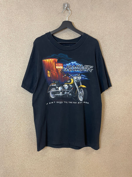 Vintage 1996 Harley-Davidson ”It aint Over until the fat boy sings” T-Shirt - L