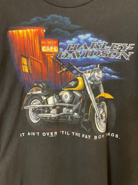 Vintage 1996 Harley-Davidson ”It aint Over until the fat boy sings” T-Shirt - L