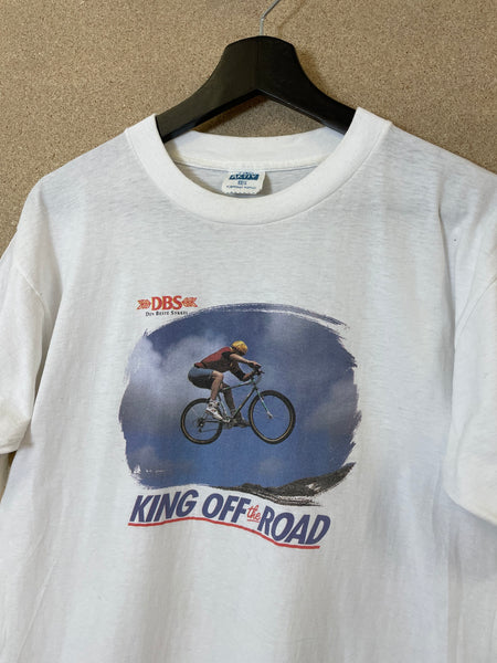 Vintage DBS King Of The Road Cycling 80s Tee - M