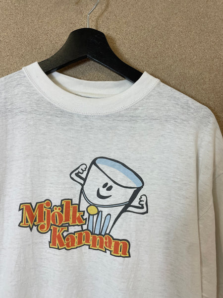 Vintage 1990s Mjölkannan Ångermanland T-shirt - M