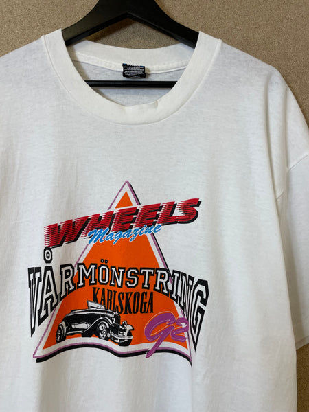 Vintage 1992 Wheels Magazine ”Vårmönstring Karlskoga” T-Shirt - XL