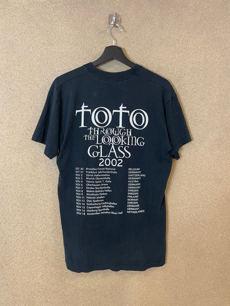 Vintage 2002 Toto Through The Looking Glass Tour T-shirt - M