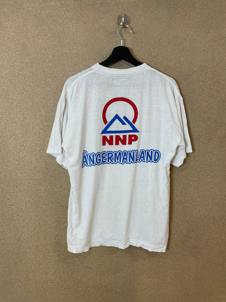 Vintage 1990s Mjölkannan Ångermanland T-shirt - M