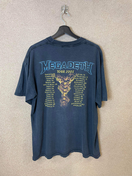 Vintage Megadeth Tour 2007 Tee - XL