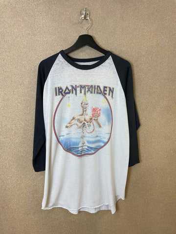 Vintage Iron Maiden Seventh Son 1988 Raglan Tee - XL