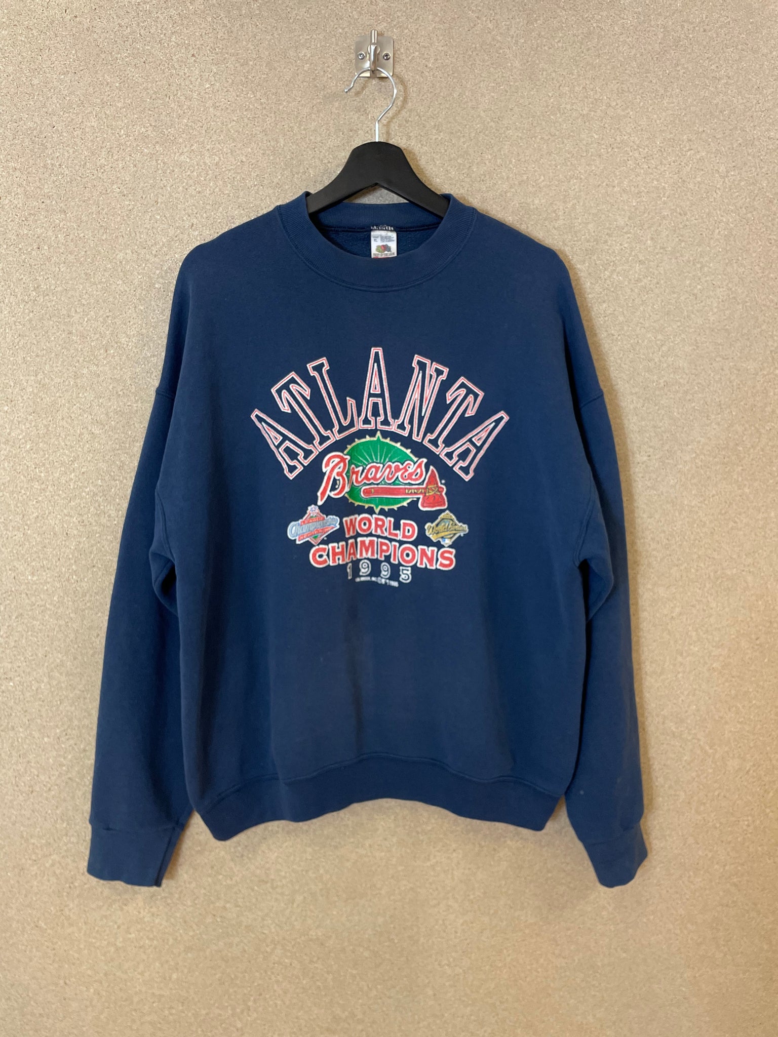 Vintage Atlanta Braves 1995 World Champion MLB Sweatshirt- L