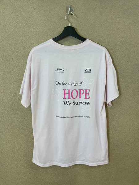 Vintage Race For The Cure Breast Cancer Foundation 2005 Tee - L