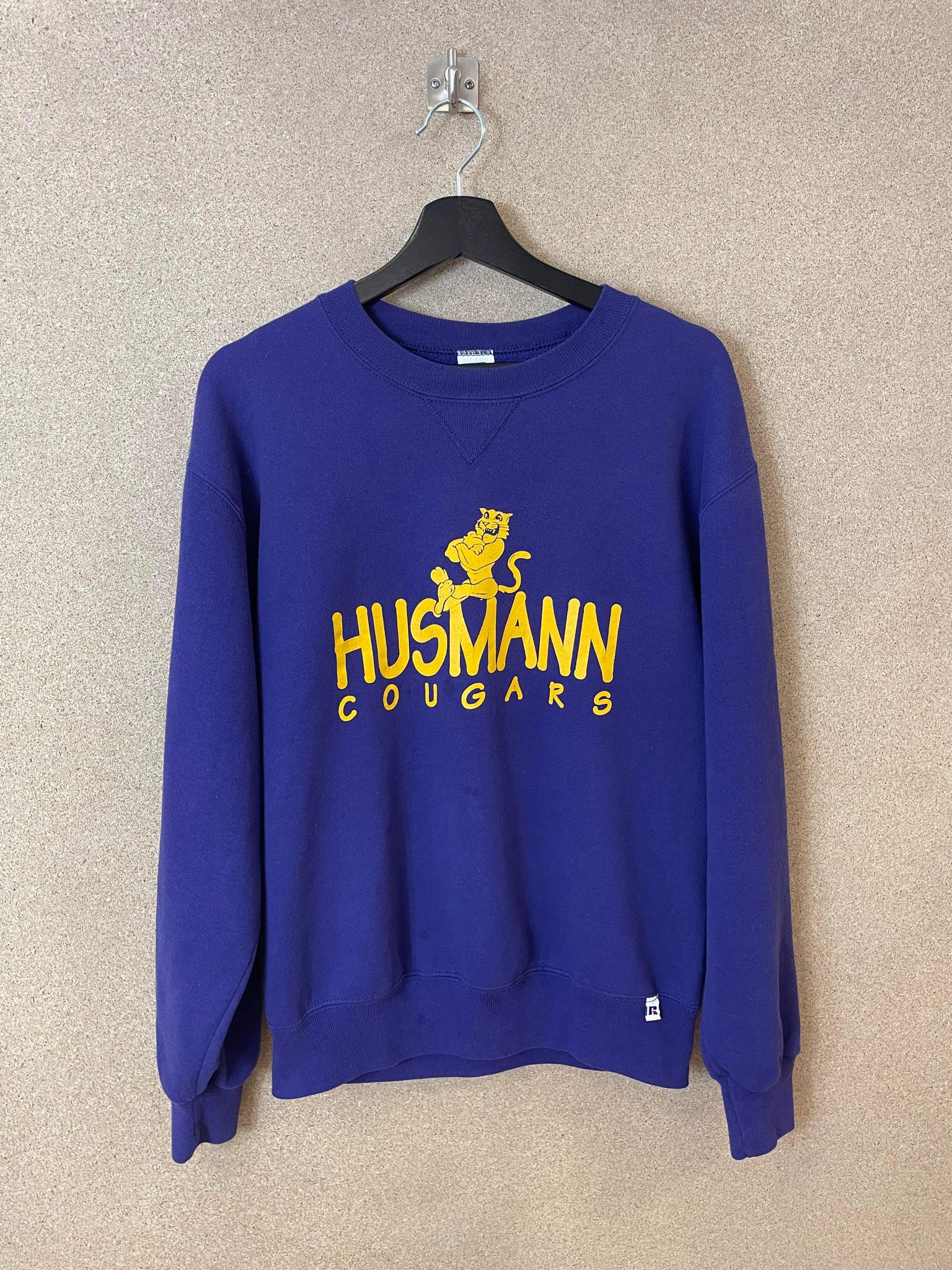 Vintage Husmann Cougars 90s Purple Sweatshirt - M