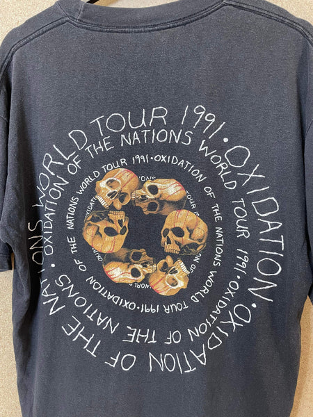 Vintage Megadeth Oxidation Of The Nations World Tour 1991 Tee - L