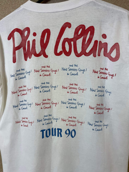 Vintage Phil Collins Tour 1990 Tee - M