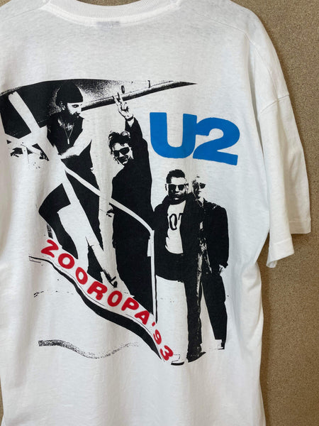 Vintage U2 Zooropa Tour 1993 Tee - XL