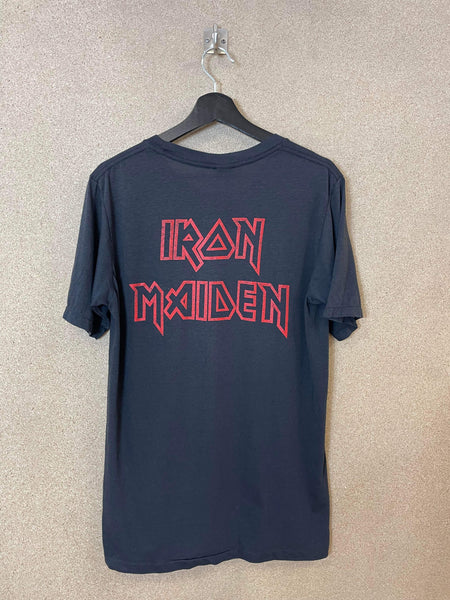 Vintage Iron Maiden Logo 80s Tee - L
