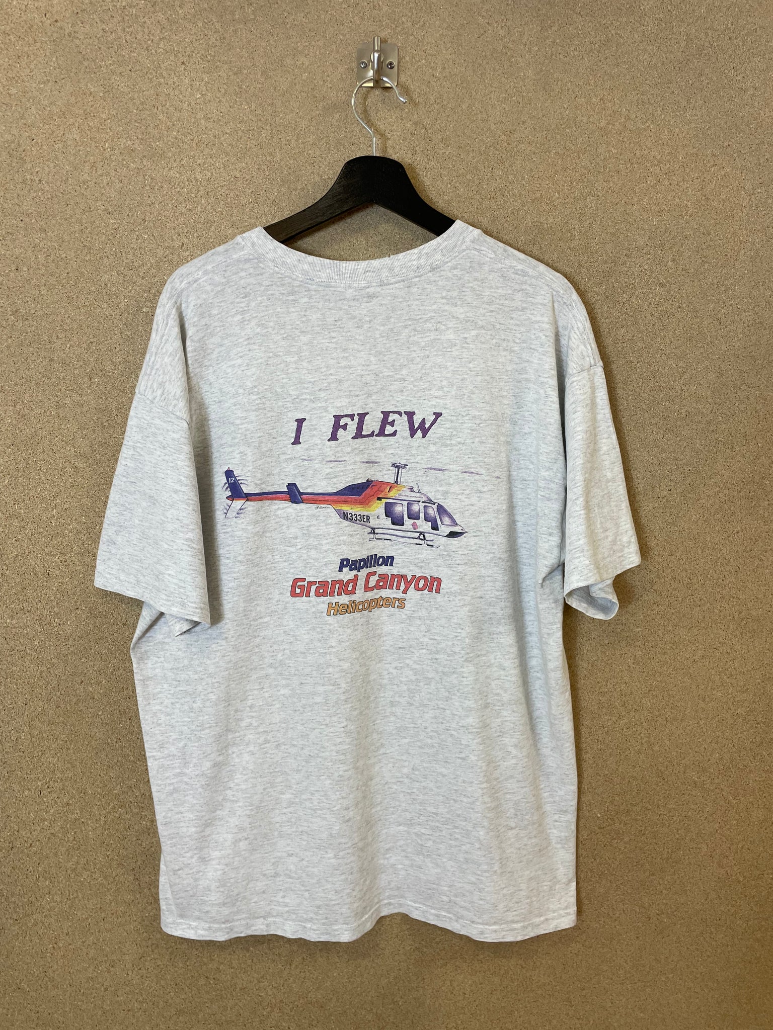 Vintage Papillon Grand Canyon Helicopters 00s Tee - XL