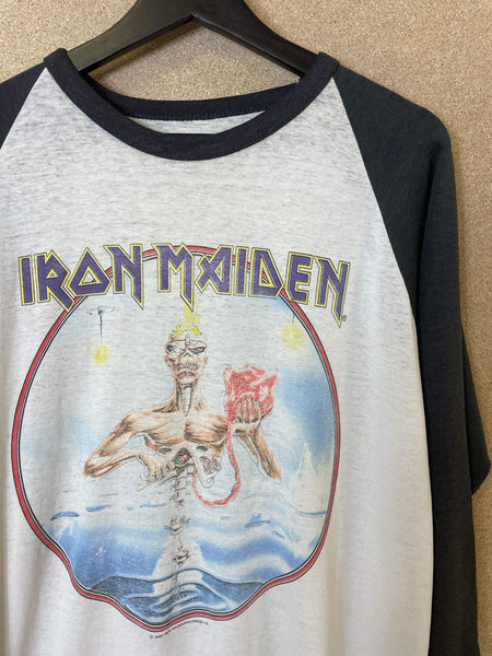 Vintage Iron Maiden Seventh Son 1988 Raglan Tee - XL