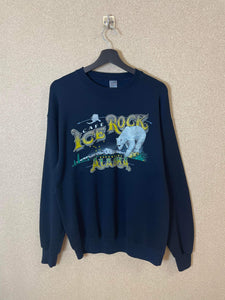 Vintage Café Ice Rock Alaska 90s Sweatshirt - L