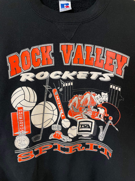Vintage Rock Valley Rockets Spirit 90s Sweatshirt - S