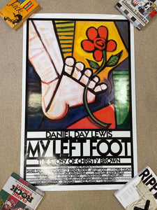 Daniel Day Lewis My Left Foot Movie Promotional Poster - 68x104.5