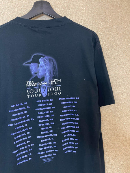 Vintage Tim McGraw & Faith Hill Tour 2000 Tee - L