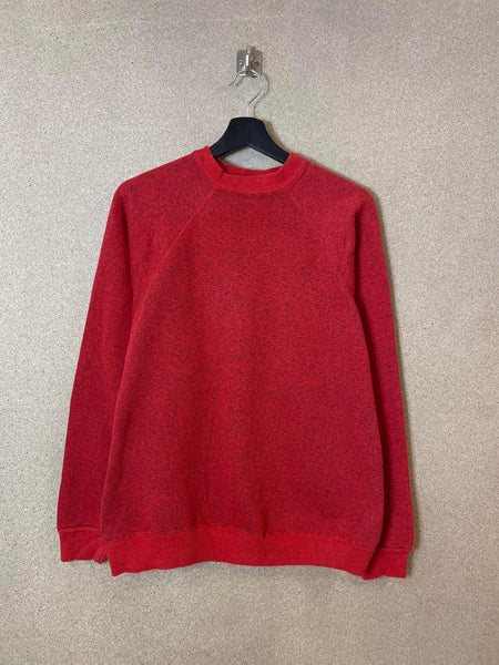 Vintage Tultex Red Melange 90s Raglan Sweatshirt - L
