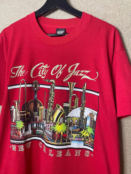 Vintage New Orleans The City Of Jazz 1987 Tee - L