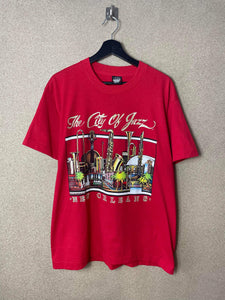 Vintage New Orleans The City Of Jazz 1987 Tee - L