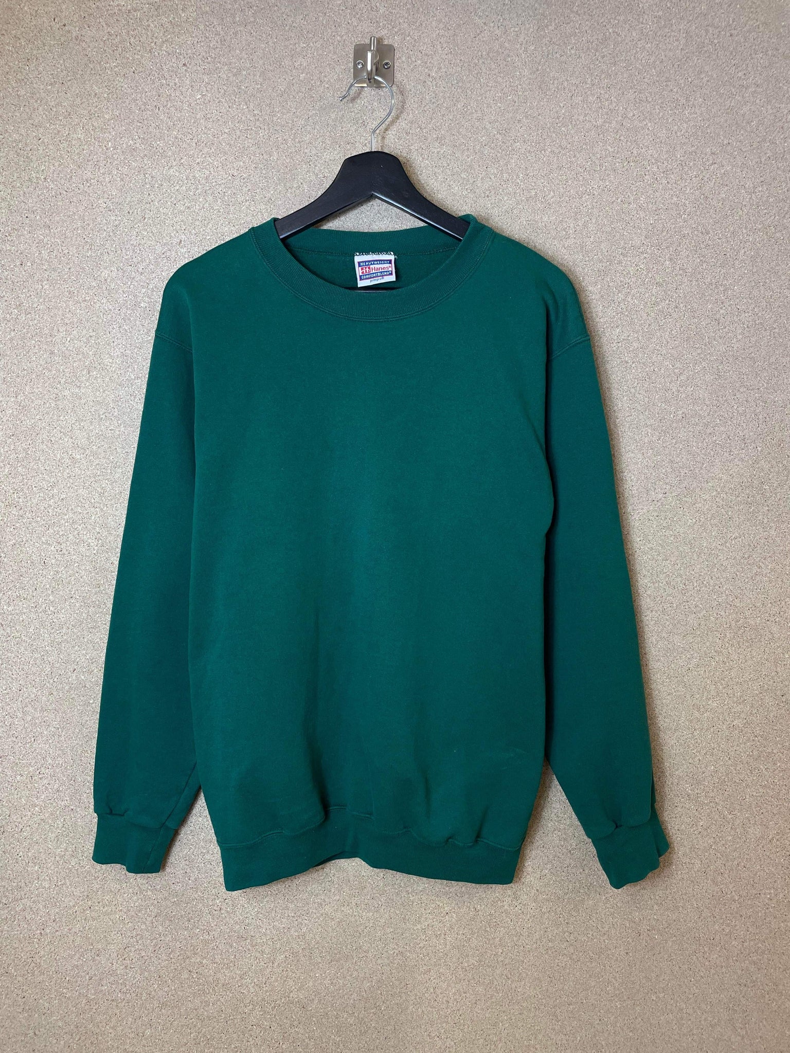Vintage Hanes 90s Forest Green Sweatshirt - S