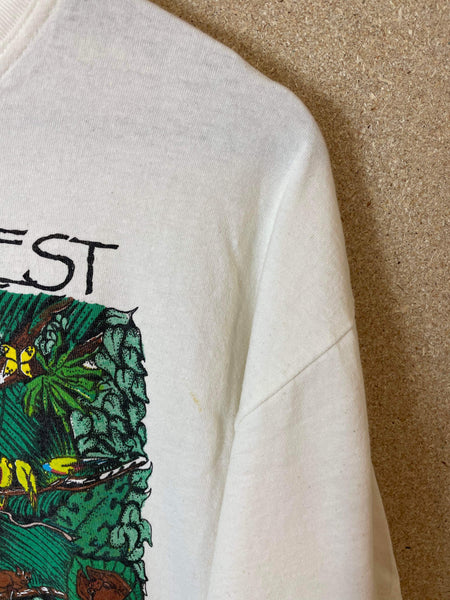 Vintage The Rainforest Naturally Queensland 90s Tee - S