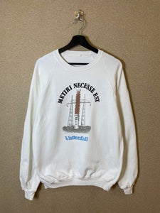 Vintage Vattenfall Metiri Necesse Est 90s Sweatshirt - L