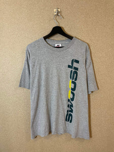 Vintage Nike Swoosh 90s Spellout Tee - L